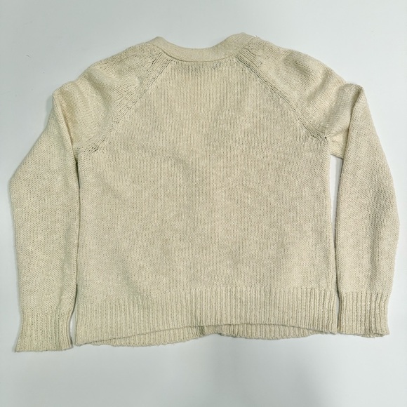 Jenni Kayne Cotton Linen Stanford Cardigan Small Cream Beige EUC - Picture 6 of 6